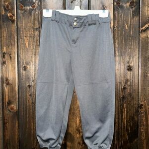 Gray Girls Softball Pants